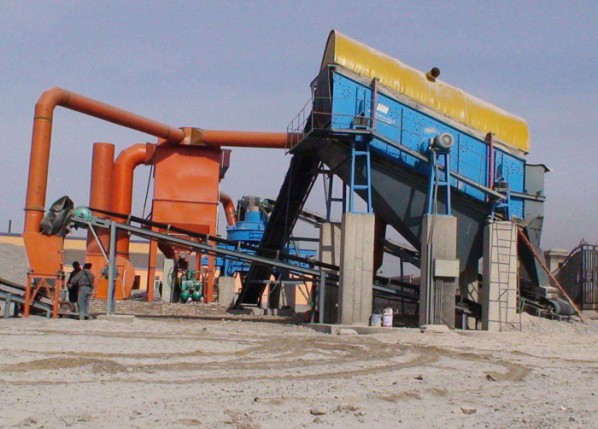 Dust collector of vibrating screen
